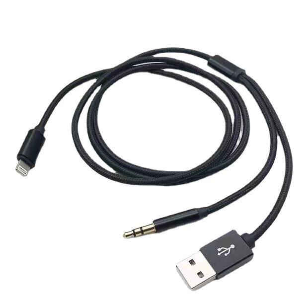 Suitable for iPhone8 Audio Cable AUX Car USB Charging Listening to Music Two-in-one X Apple 7Plus Adapter Cable