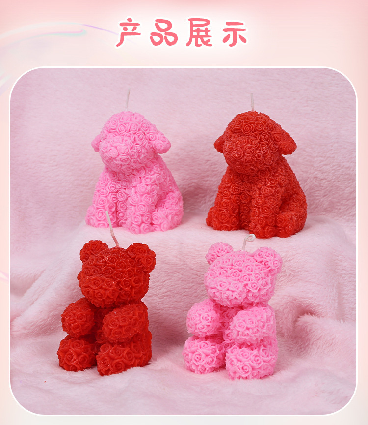 Jiuai Rose Bear Low-Temperature Soy Wax Massage Candle for Couples — detail image 19