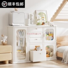 宝宝收纳柜置物架整理储物柜大容量喂养台婴儿衣柜儿童玩具收纳柜