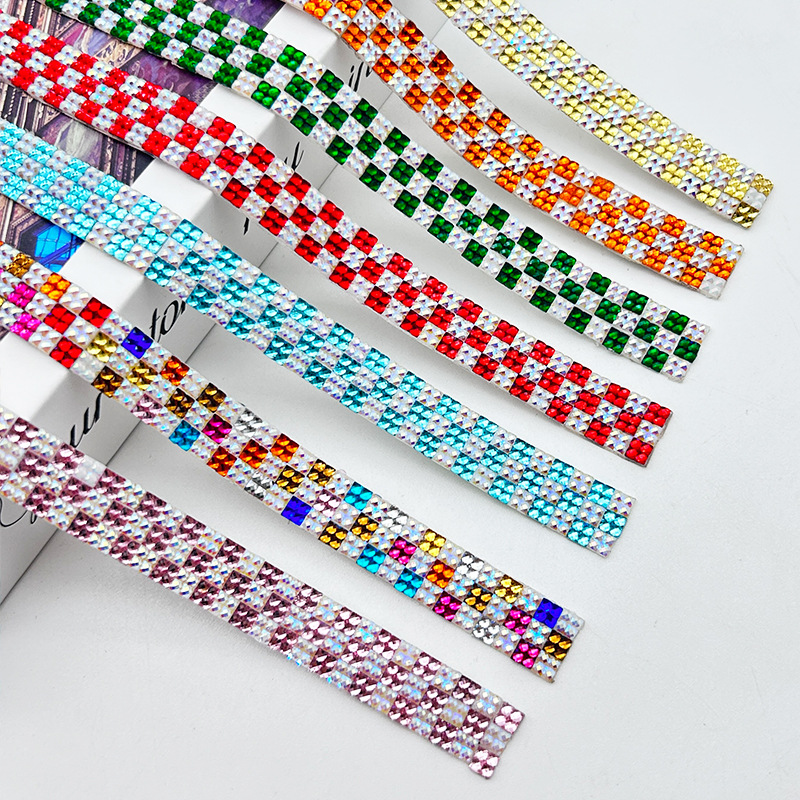 Barra de diamante de fusión en caliente barra de diamante autoadhesiva accesorios de joyería resina de diamante DIY material al por mayor