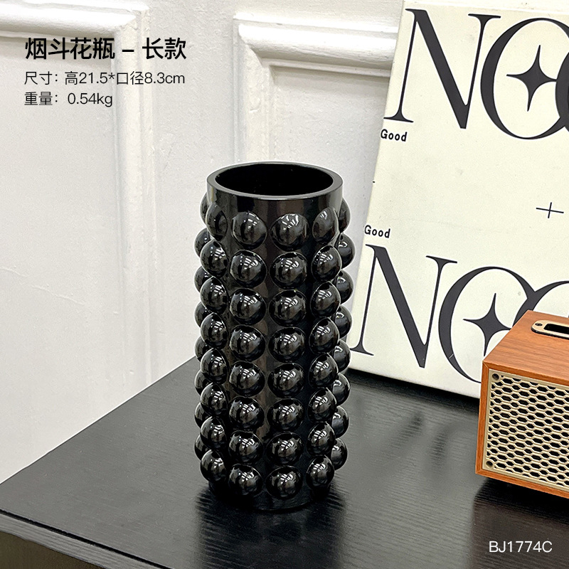 거품 유리 꽃병