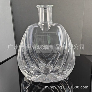 热销透明水晶料玻璃酒瓶洋酒瓶玻璃瓶威士忌酒瓶白兰地酒瓶玻璃瓶