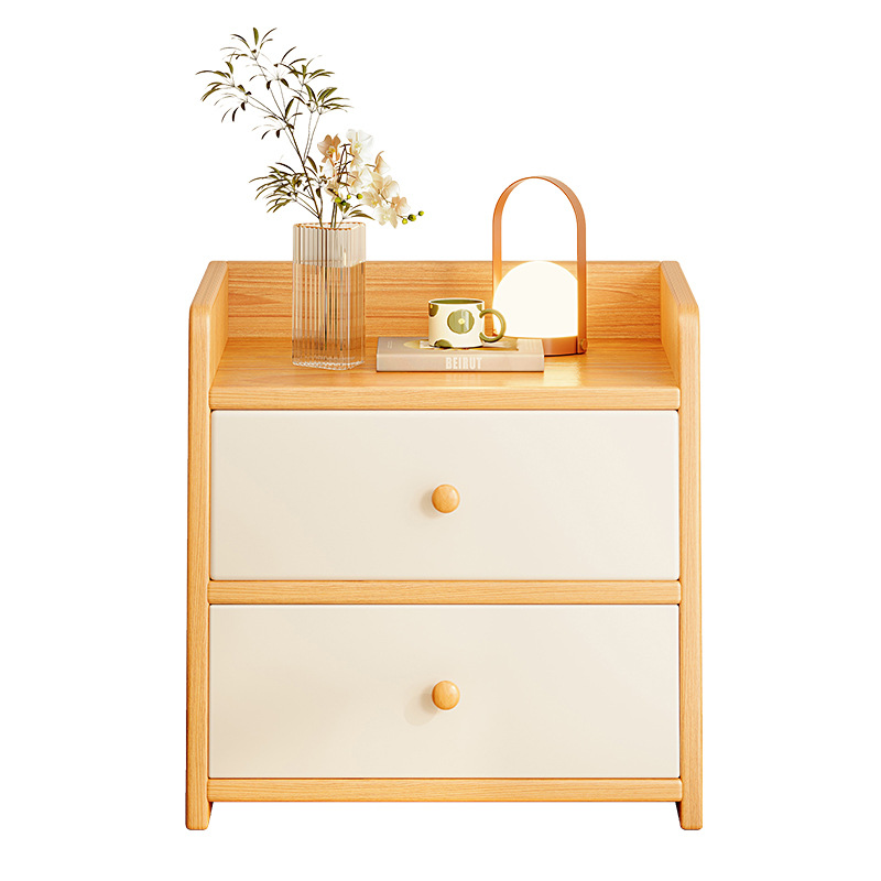 Mesa de cabezal de cama de madera maciza dormitorio doméstico pequeño 20CM30cm para alquiler de habitaciones pequeño gabinete de almacenamiento de hendidura ultra estrecha