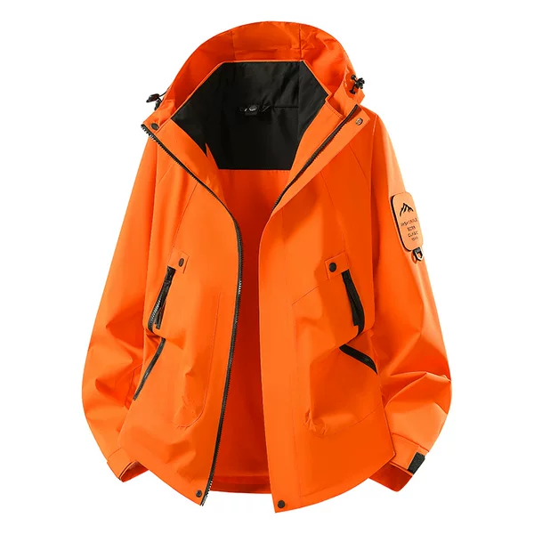 Spring and Autumn Couple Style Single-Layer Windbreaker for Women, Windproof, Water-Repellent, Wear-Resistant Windbreaker, Sports Outdoor Windbreaker for Men