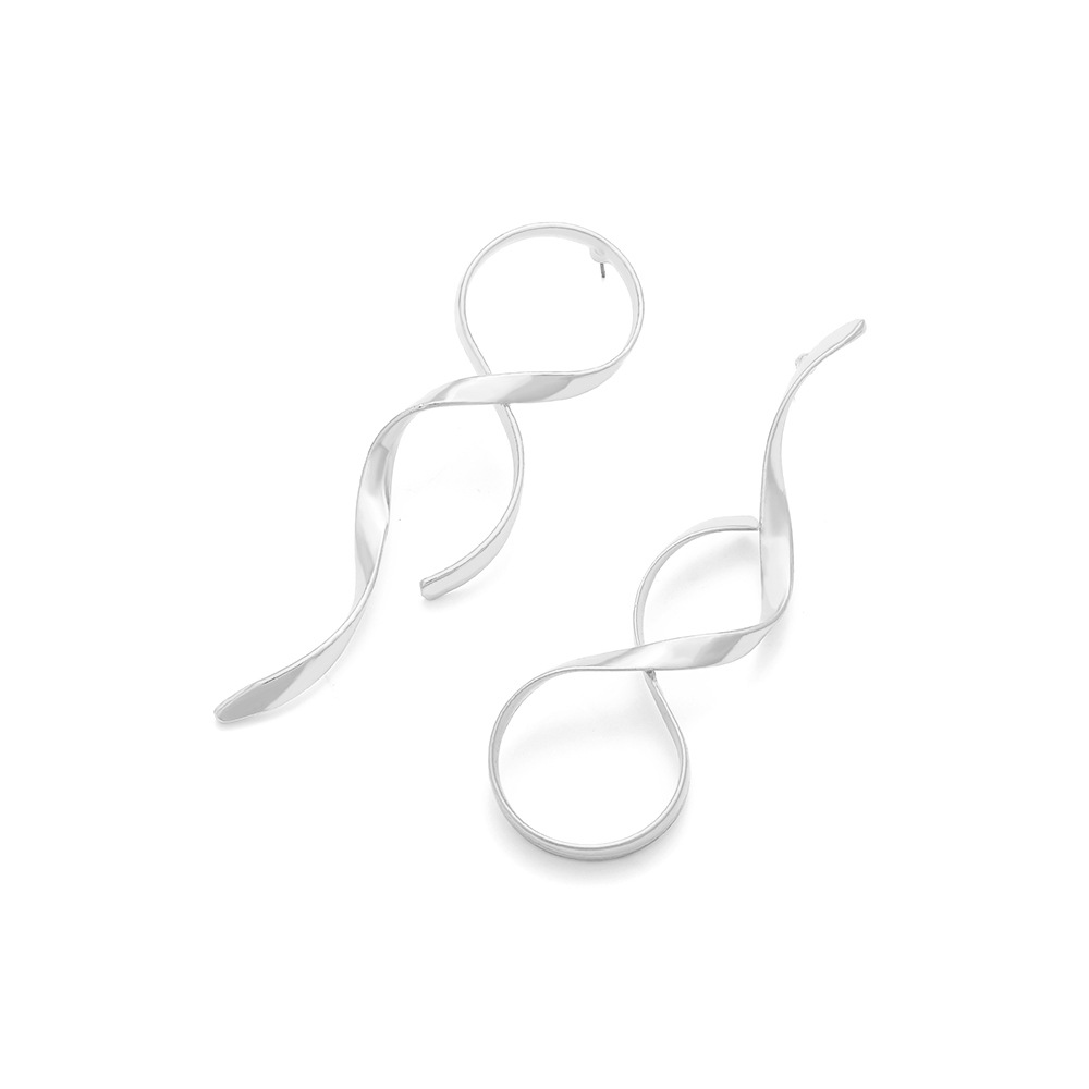 Asymmetrical, Plating Design 1 Pair Casual Simple Style Geometric Asymmetrical Plating Alloy Ear Studs