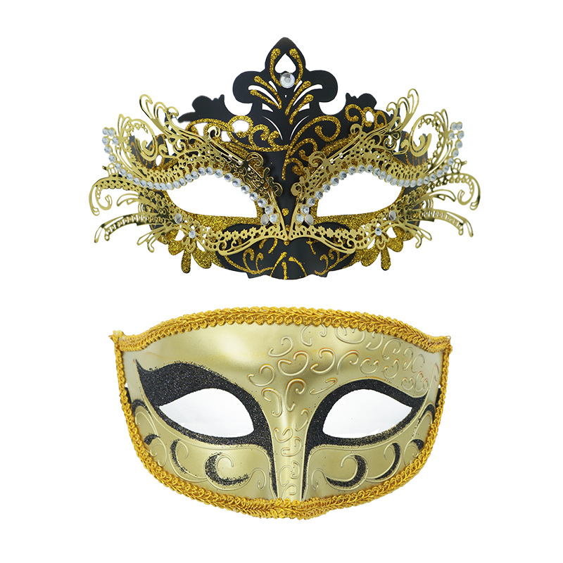 Transfronterizo suministro directo máscara de cabeza plana pintada Amazon Carnaval espectáculo de cine y televisión baile máscara de mitad de cara props