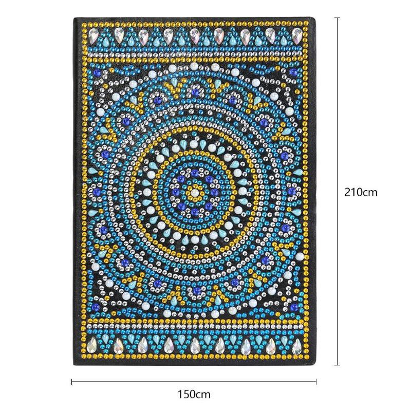 Cuaderno de dibujo de diamantes transfronterizos 5d punto diámetro pintura pegatinas de sexo opuesto mariposa DIY manual cuaderno de notas de cristal