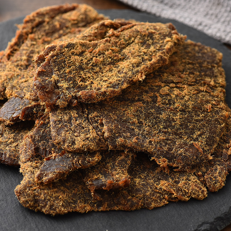 Hand-torn Chicken Jerky, Thin Slices, Ready-to-Eat, Five-Spice Flavor, Non-Wind-Dried, with Sauce Pellets, Leisure Snack