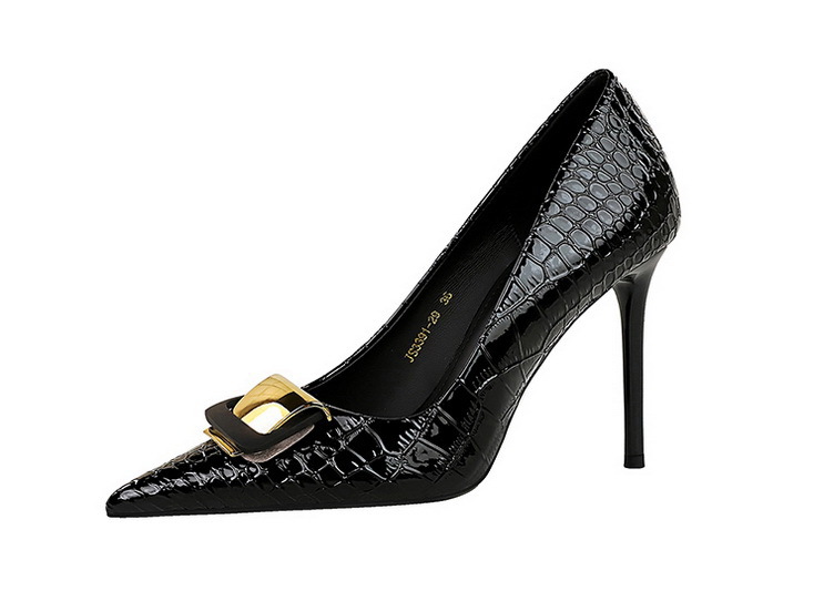 Damen High Heels Mit Schnallen In Schlangenlederoptik Elegant_voghion.com