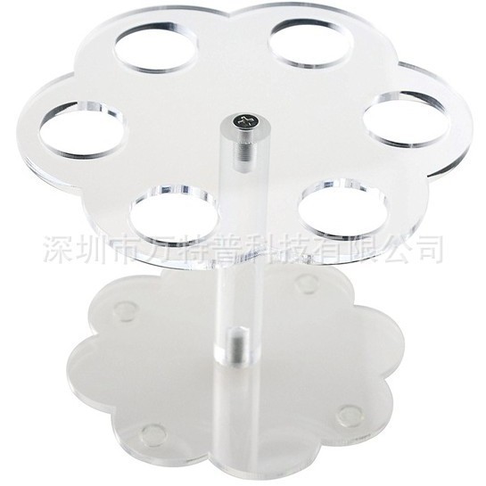 新款12孔可拆卸亚克力冰淇淋展示架 3层有机玻璃蛋筒甜筒脆筒展架