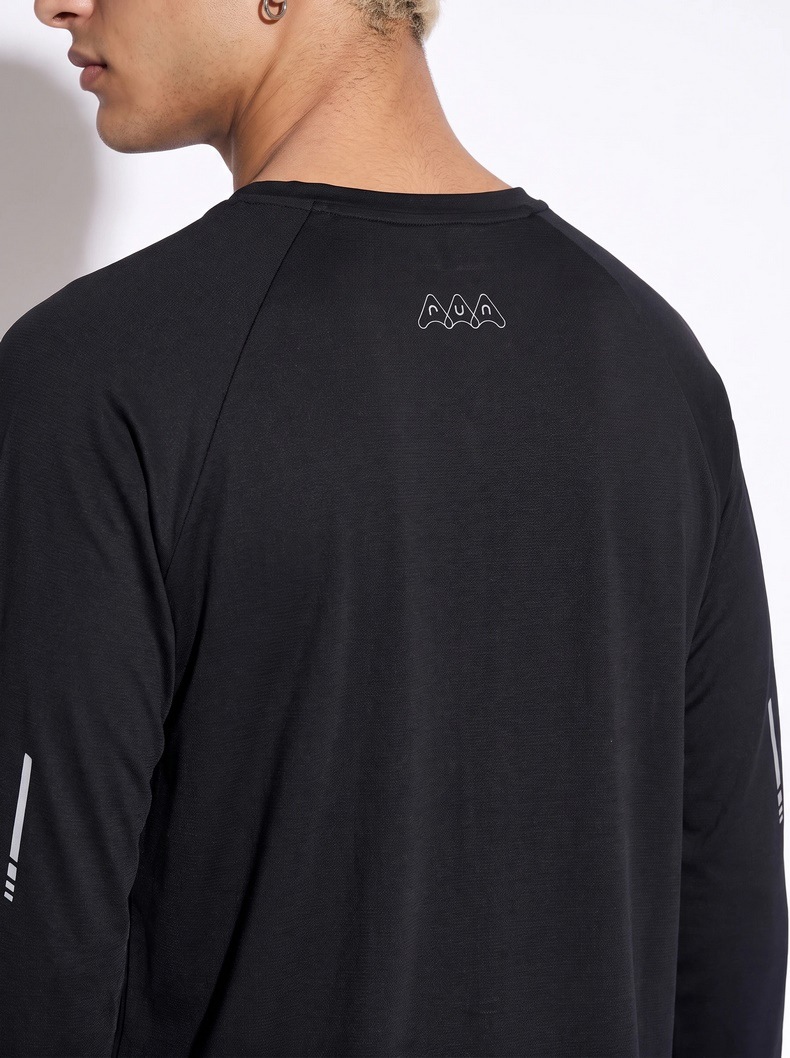 Inflation Reflective Raglan Long-Sleeve Tee