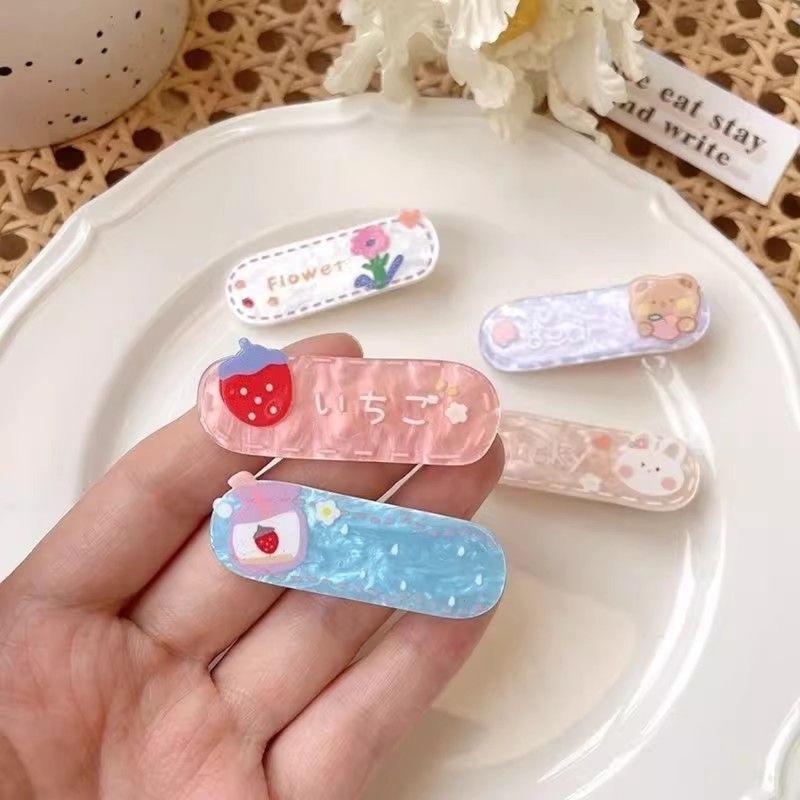 可爱小羊儿童发夹秋冬新款侧边夹刘海夹头饰女童粉色超甜碎发神器|undefined