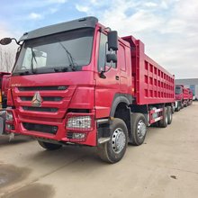 跨境供应二手豪沃后八轮工程自卸车 重汽371马力发动机5.8米
