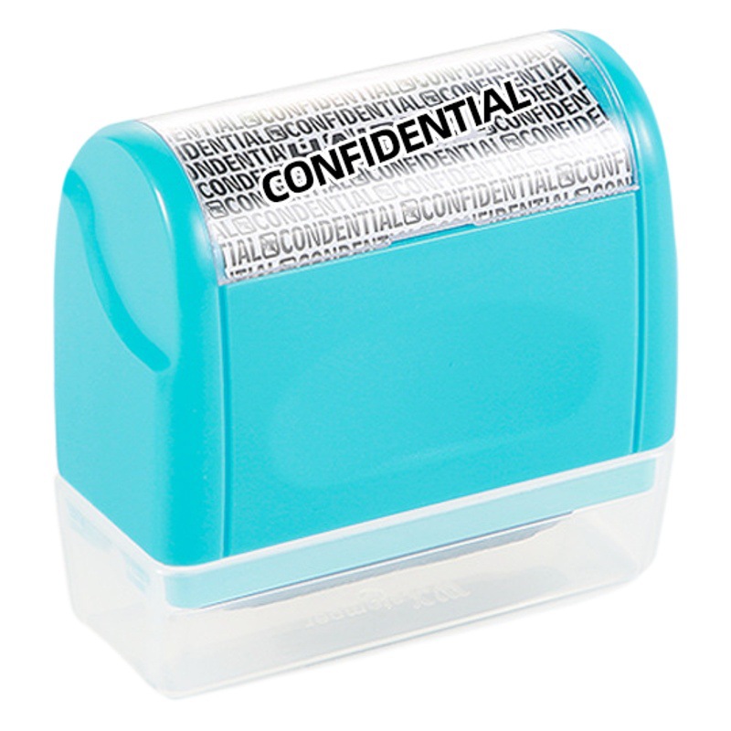 Sello confidencial tipo rodillo Sello de privacidad confuso