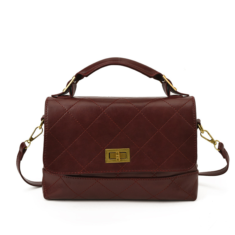 Bolso para mujeres 2025 nueva moda moda bolso portátil de cadena de diamante bolso cuadrado de mano alta humedad versátil bolso de mochila