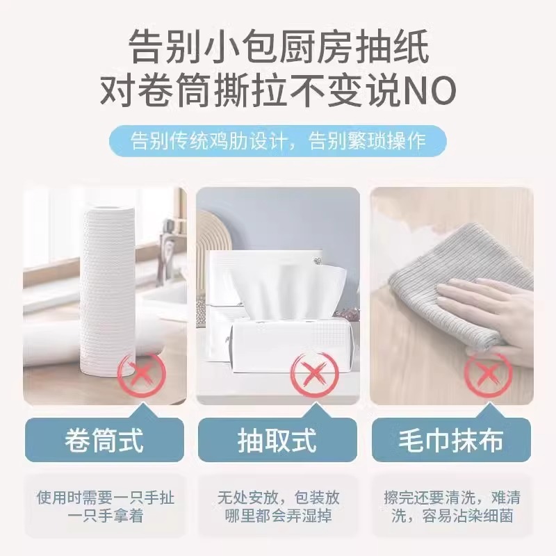 キッチン雑巾ペーパータオル専用使い捨て怠け者雑巾厚手キッチンペーパー食器洗い布乾湿両用ペーパータオル|undefined