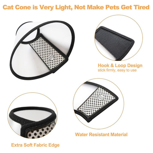 Pet Elizabeth Circle Protective Cover Cat and Dog Anti-licking Beauty Cover Anti-bite Cover Collar Anti-scratch Neck Cover