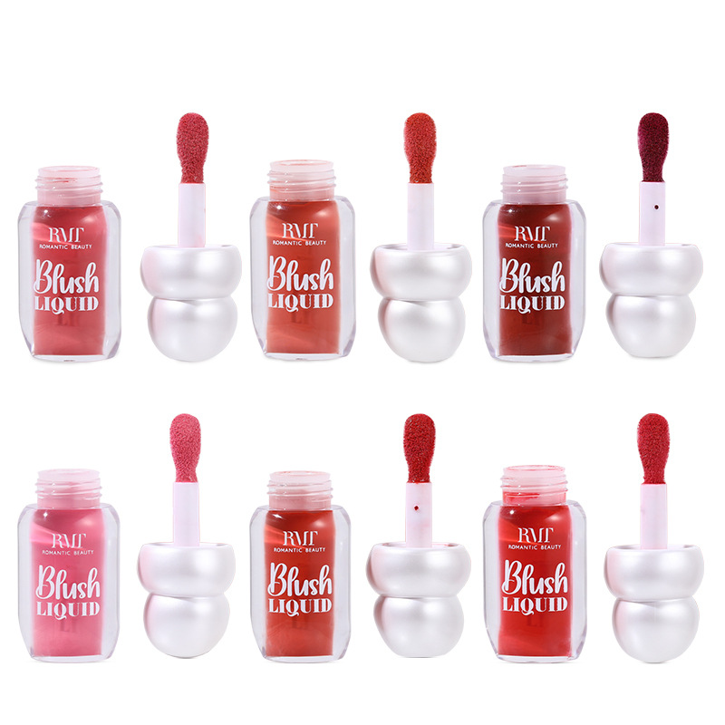 El blush líquido transfronterizo es un blush polivalente, un blush mate, un blush de color natural duradero.