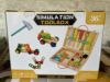 Children's cartoon variable tools set, wooden box, realistic smart toy, constructor, screw