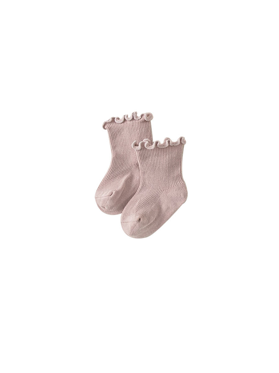 Youbao Ropa para Niños, Nueva Colección Primavera/Verano, Calcetines Cortos para Niños, Calcetines con Volantes Multicolor para Niñas, Calcetines Versátiles hasta la Pantorrilla para Bebés