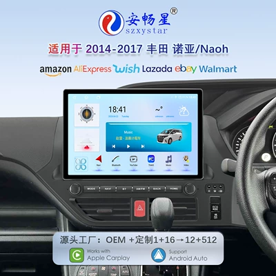 Suitable for 13-Inch 14-17 Model Toyota Noah Naoh Android Large-Screen Carplay Navigation 360 Panoramic All-In-One Machine