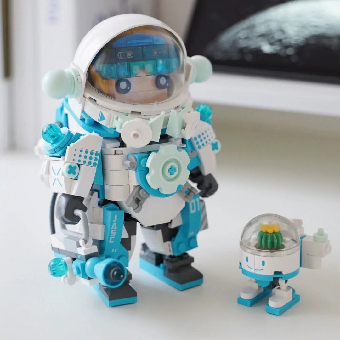 佳奇破晓计划太空宇航员积木拼装模型独行月球周边玩具摆件礼物详情7