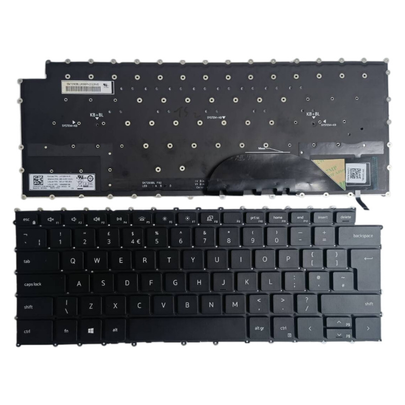 UK version keyboard for Dell XPS 15 9500 9510 9520 17 9700 9710 9720