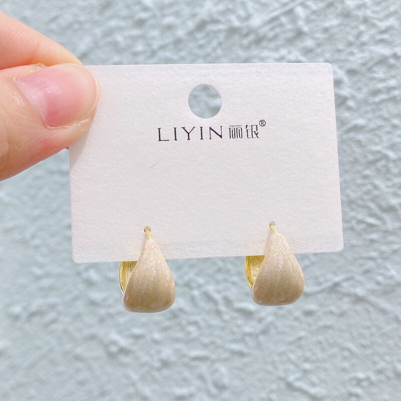 Liyin/Libeliying カラフルなオイルドリップシリーズ ニッチデザイン 高級感 おしゃれな雰囲気 イヤリング イヤリング|undefined