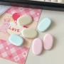 椭圆夏季纯色树脂手机壳