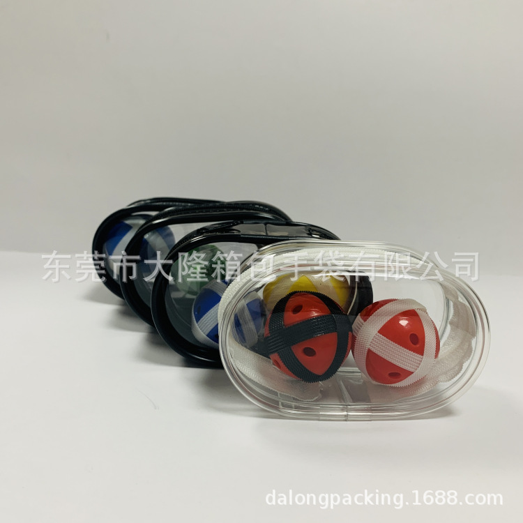 批发透明PVC遛娃包迷你高透加厚盲盒晒娃包胶骨立体拉链零钱包