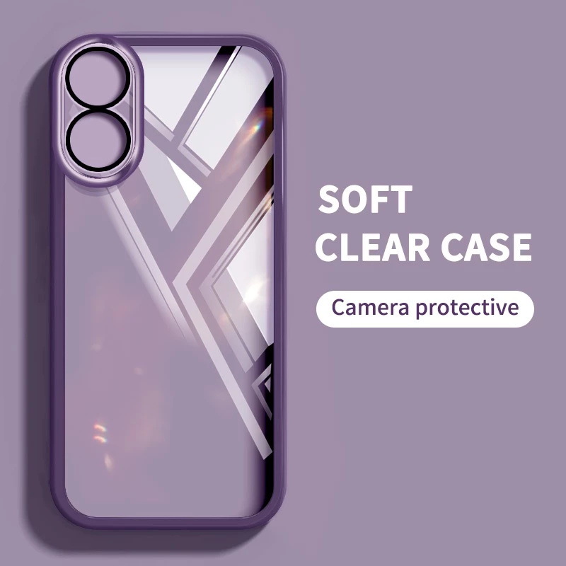 OPPO için uygun A18 A38 A17 A16 A16E A15 cep telefonu kılıfı silikon şeffaf koruyucu kapak TPU anti-düşme