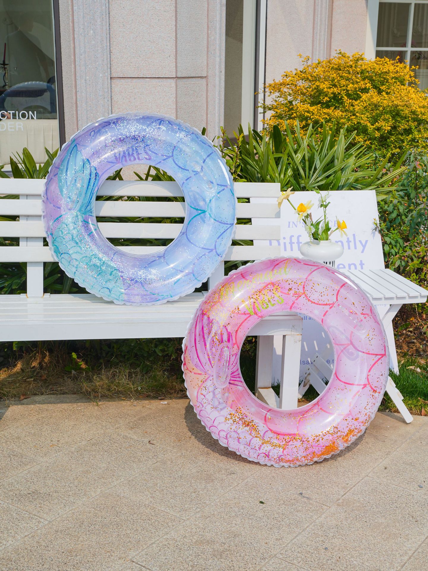 210g Weight Swim Ring Type of Swimming Accessories 1 Piece Quantity PVC Material Color Block, Solid Color Pattern Kid'S Gender Cute Style Cute Color Block Solid Color PVC Swim Ring Swimming Accessories 1 Piece 6