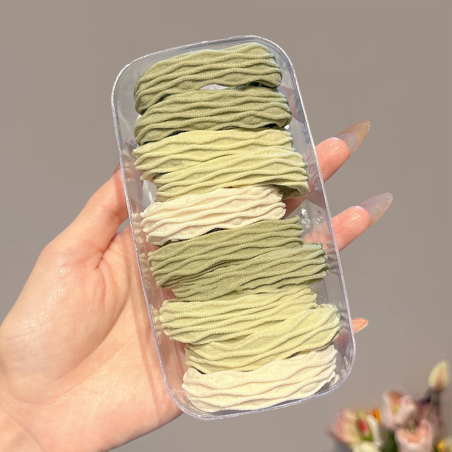 Cuerdas de cabeza de alta elasticidad duradera niñas delicadas anillo de cabello de alta calidad cuerdas de cabello de cola de caballo atadas de cabello correa cubierta de cuero