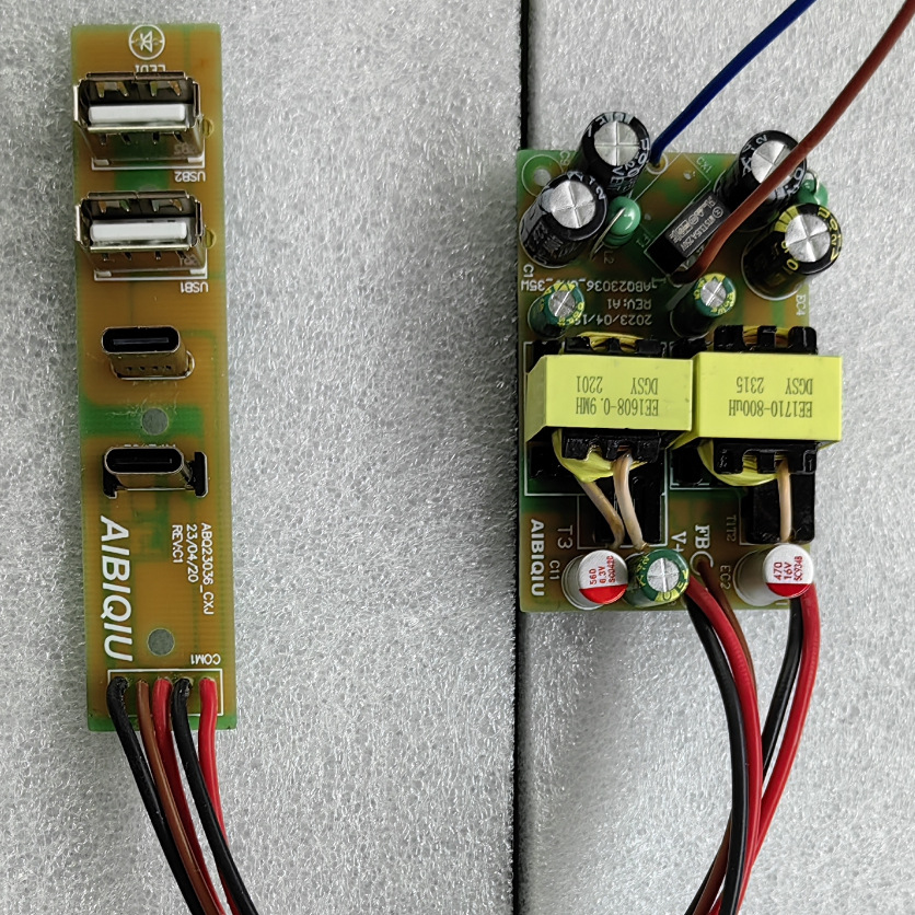 AIBIQIU Customized row socket PD35W mobile phone charger PCBA nude USB Type C charging module