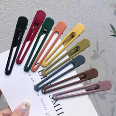 シームレス洗顔ヘアピン、女性用大型サイドヘアピン、ヘアピン、ヘアアクセサリー、メイク前髪クリップ、切れ毛カモノハシクリップ