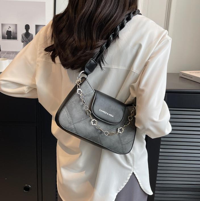 Este año popular nicho residuos de bolsas 2025, nuevo bolso de mujer, bolso de hombro retrógrado, bolso de brazo pequeño