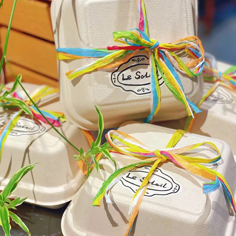 Nuevos productos en línea de color Laffei cuerda de papel de paja flores de correa de flores regalos de arco de papel florista al por mayor