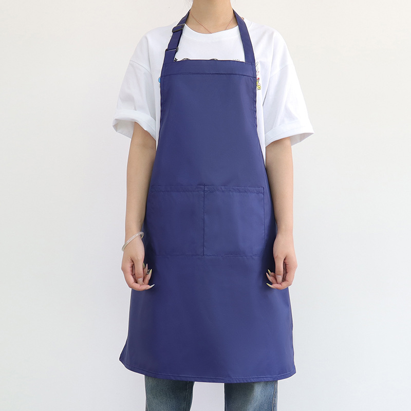 Nuevo delantal impermeable transfronterizo logotipo personalizado ajustable cocina doméstica lavaplatos panadería delantal de ropa de trabajo