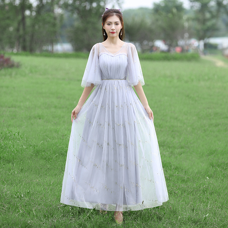 Светло -серый [GV воротник летающий рукав] 020