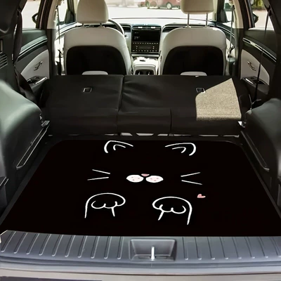 Avtomobil döşəmə paspasları: Cute Mickey Car Trunk Mat, Universal - jn-trunk-mat-18-75100cm-crystal-velvet-dot-bottom