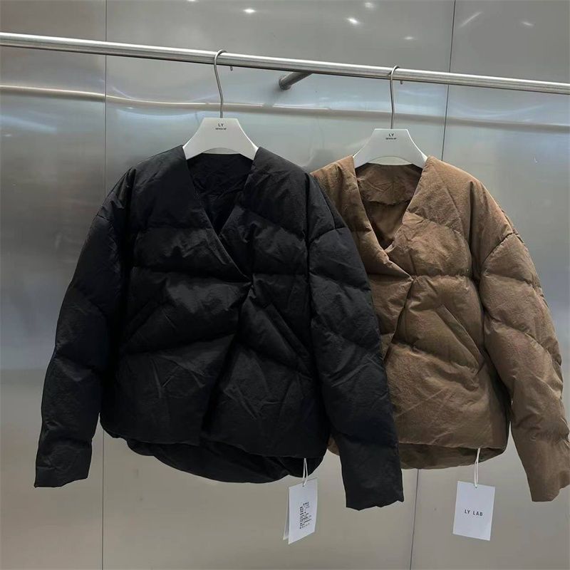 时尚短款棉服外套女韩版ins2025冬季设计感加厚小个子面包服棉衣|undefined