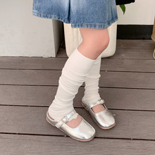 韩版儿童木耳边堆堆袜棉袜女童宝宝堆堆中筒袜套防晒护腿脚套春秋