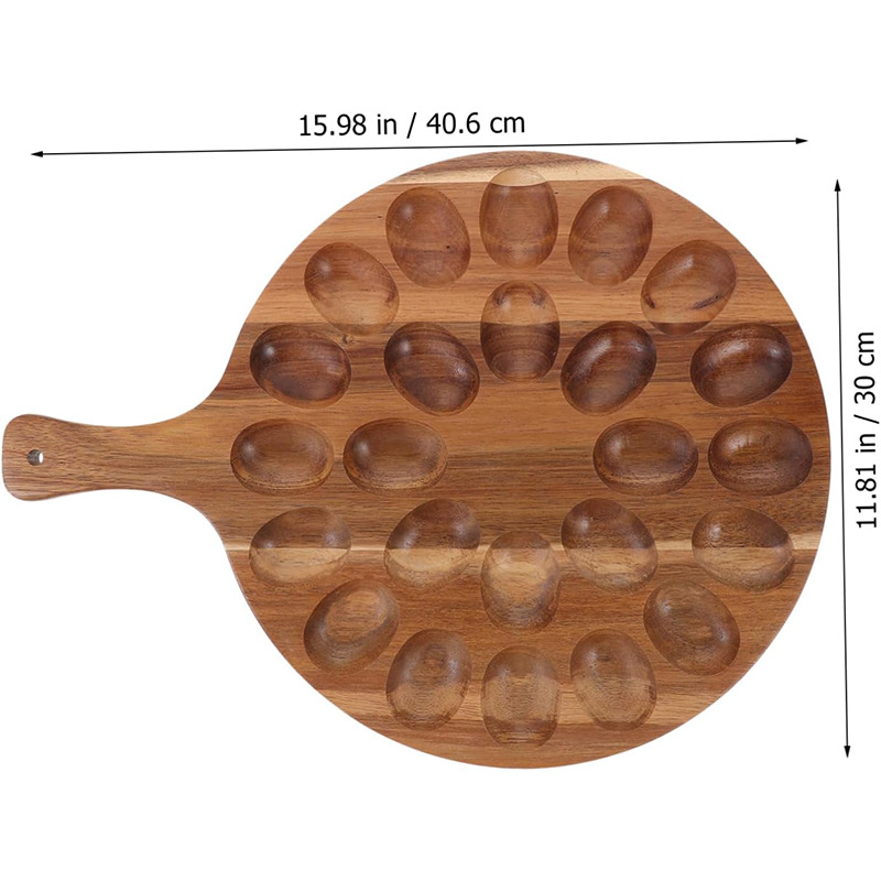 Bandeja de huevo de madera, refrigerador de cocina de varias cuadrículas, soporte creativo de huevo, soporte de huevo de madera, estante de fijación de cuadrícula dividida