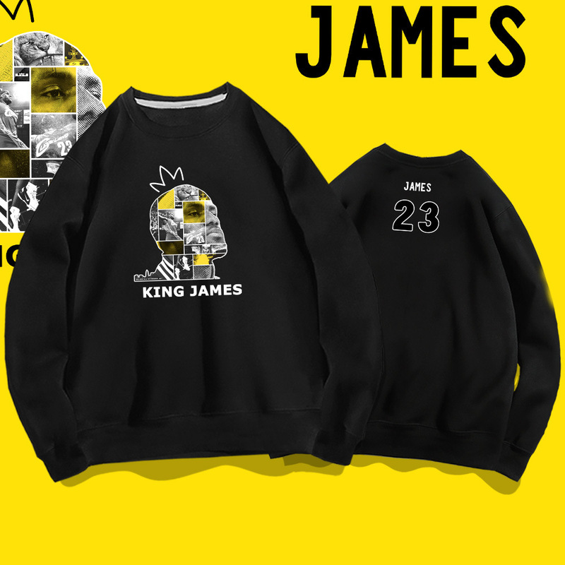 Y James Head Pullover Sweatshirt Men's Youth Fashion Loose Large Size Top Autumn New Coat Clothes