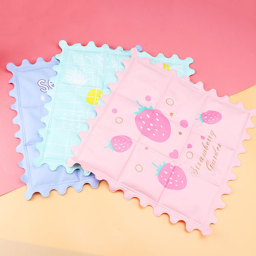 Summer Cartoon Cute Ice Mat Student Cooling Ice Crystal Cooling Mat Car Cooling Pet Dog Gel Cushion Wholesale