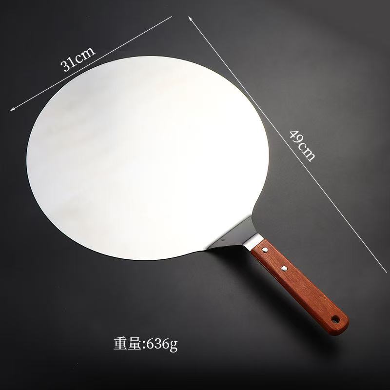 Pala de queso de acero inoxidable, corte de fideos antiadherentes, espátula doméstica, fideos de arroz, bollos al vapor, cortador de pizza, horneador grueso image 7