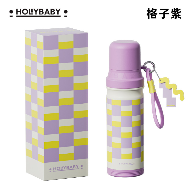 HOLLYBABY保温杯女大容量水杯学生上学专用高颜值可爱儿童杯子|undefined