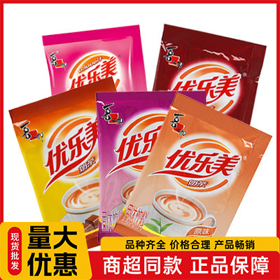 Youlemei Milk Tea 22g Bagged Strawberry, Wheat-Flavored Coffee, Taro, Chocolate, Original Flavor Instant Drink Supermarket Wholesale Youlemei Milk Tea 22g Bagged Strawberry, Wheat-Flavored Coffee, Taro, Chocolate, Original Flavor Instant Drink Supermarket Wholesale