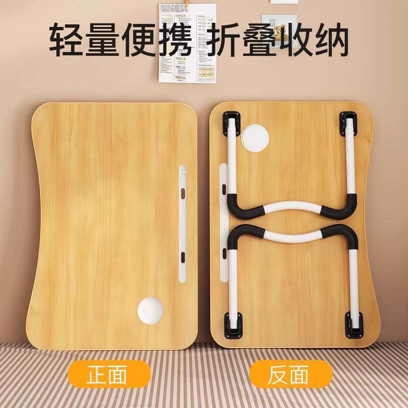Foldable Table, Small Table for Bed, Student Desk, Small Dining Table, Home Bedroom Bed Dining Table, Dormitory Computer Table