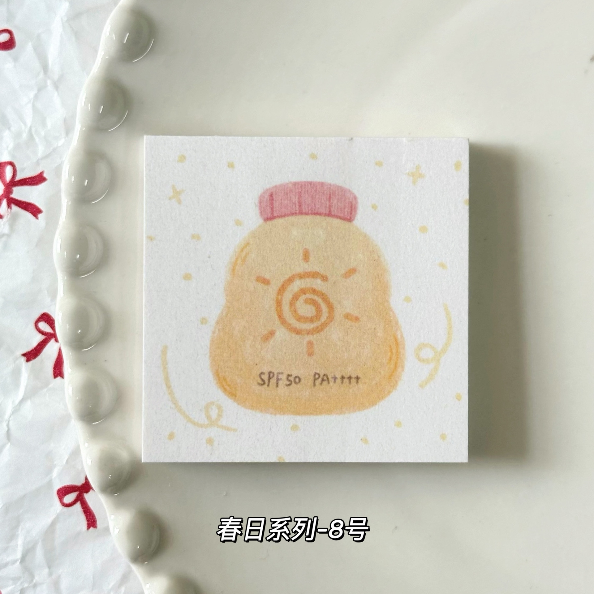 Cuaderno de anotaciones de primavera serie 5 * 5cm mini estudiantes materiales de cuentas de mano Memorando Mensaje Cuaderno de anotaciones se puede desgarrar